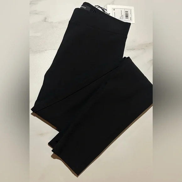 Theory HIGH-WAIST ECO NEW BI-STRETCH LEGGINGS IN BLACK - Picture 3 of 10